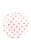   Paper Cake Plates by Sambellina - Polka dot pink on white (12 per pack) 